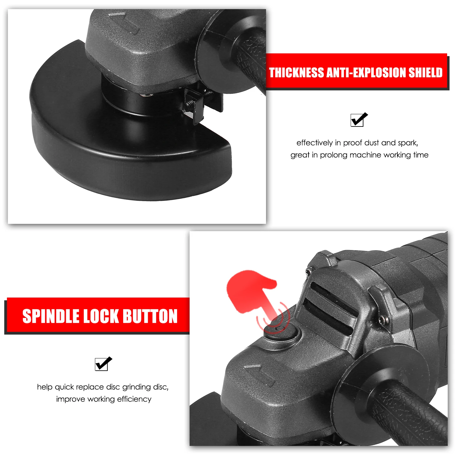 Портативная электрическая бесщеточная угловая шлифовальная машина с переменной