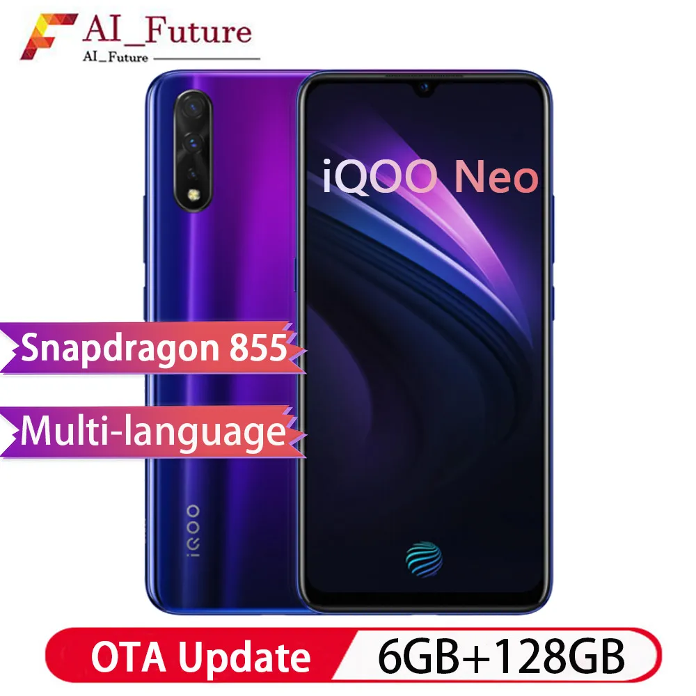 Новый VIVO iQOO Neo смартфон 6 ГБ 128 Гб Поддержка Snapdragon 845 22 5 Вт Быстрая зарядка 38 &quotFHD
