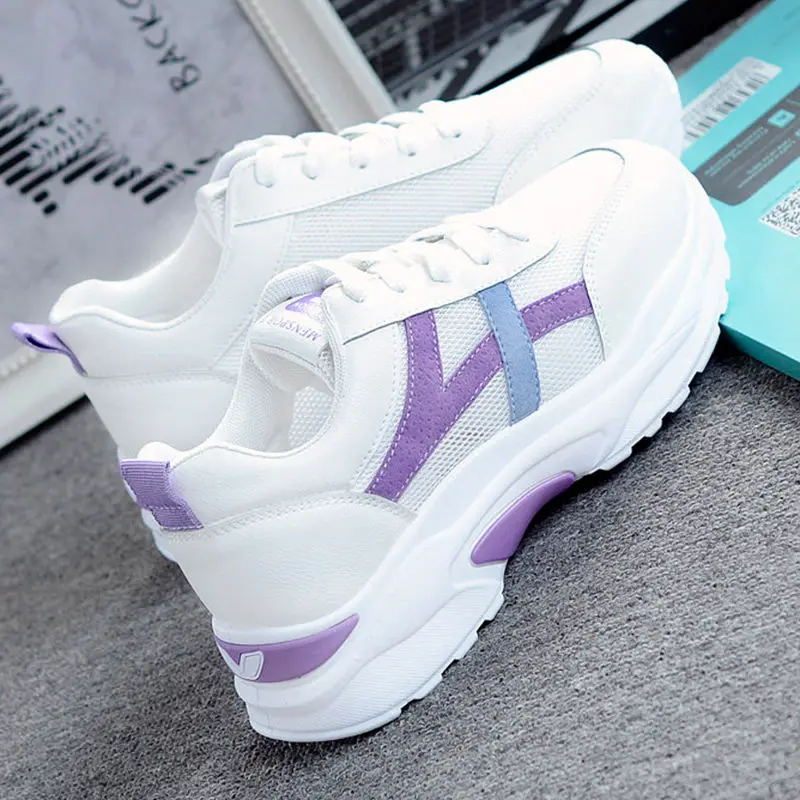 

Women's Platform Sneakers Height Increase Shoes Woman Casual Walking Shoe Athletic Mesh Vanss Comfortable Shoes