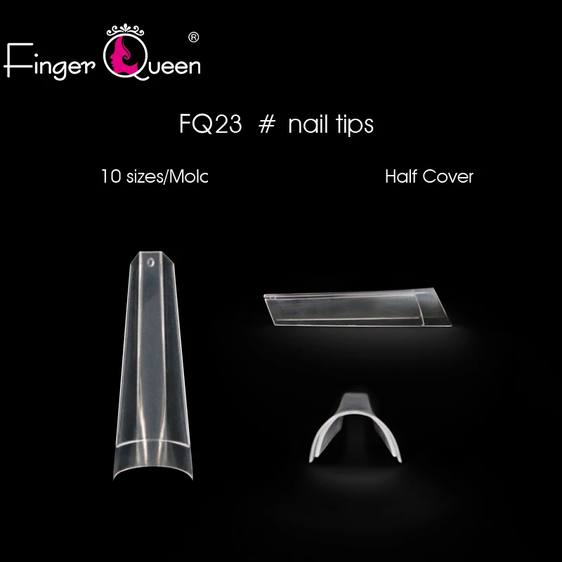 

500pcs Natural Shape Ballerina Coffin Nails Tips Fake Nails UV Gel Manicure Acrylic False Nail Tips Nails Art Decoration FQ23