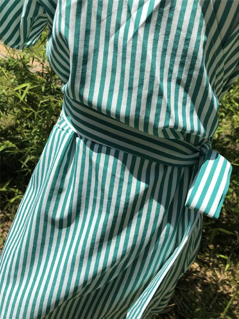 2021 полосатый Плавание пляжный костюм накидка Пляжная туника саронг Robe de пляжная