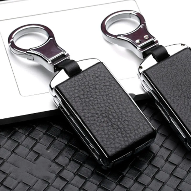 Alloy leather Car Key Cover holder case For Volvo XC40 XC60 S90 XC90 V90 2017 2018 T5 T6 2015 2016 T8 car key | Автомобили и