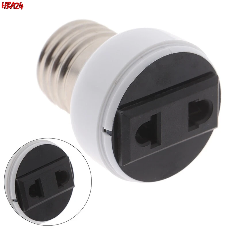 

Plug Connector Accessories Bulb Holder Lighting Fixture Bulb Base Screw Adapter White Lamp Socket Lamp Holder Power Converter