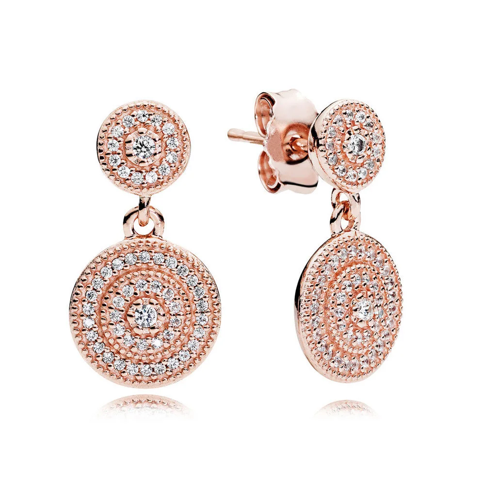 Аутентичные 925 пробы Серебряные Оригинальные Сияющие элегантные европейские