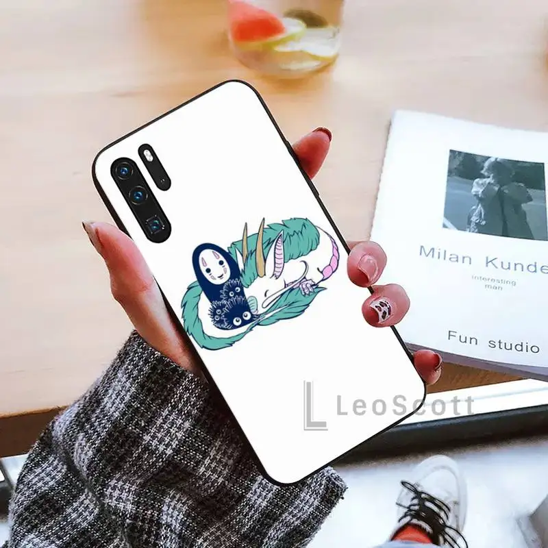 

Studio Ghibli Spirited Away Phone Case black For Huawei honor Mate mate P 10 9X 10i 20 30 40 y7 lite pro p smart 2019