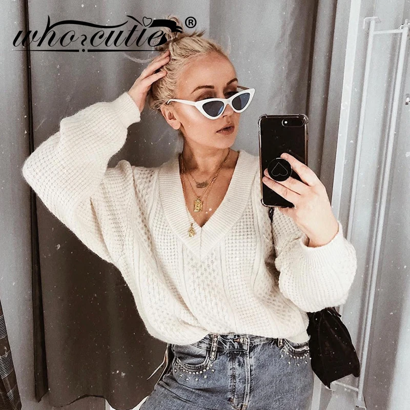 Женские винтажные солнцезащитные очки WHO CUTIE брендовые дизайнерские кошачий глаз