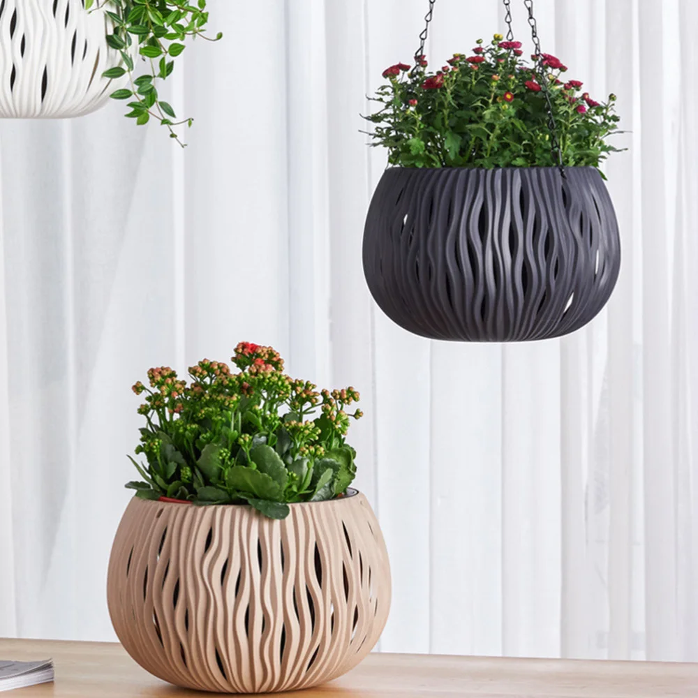

Wall Hanging Flower Pot Hanging Rack Plastic Flowerpot Home Wall Hanging Decor
