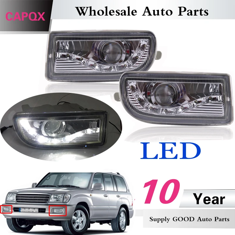 CAPQX 2 шт. светодиодный туман светильник тумана для LAND CRUISER 100 FZJ100 HZJ105 HDJ10 UZJ100 LC100 1999