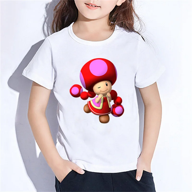 

Children's Summer Boys & Girls Teen Clothes Funny T-shirt Super Captain Toad Cartoon 3D Printed T-shirt Cute Casual Baby Clothes