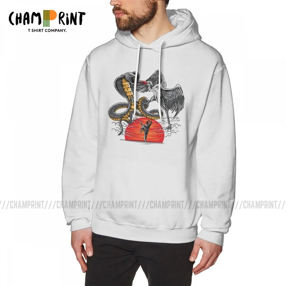 

Kick Karate Kid The Karate Kid Men Hooded Sweatshirt Cotton Hipster Cobra Kai Snake Dojo Anime Hoodie Grey Hoodie Shirt
