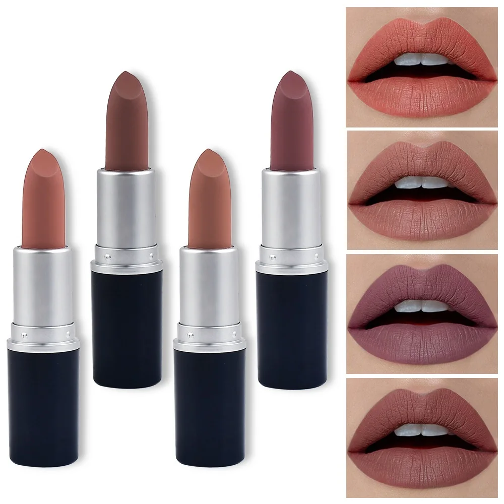 Макияж матовая водостойкая помада стойкий блеск для губ сексуальный красный