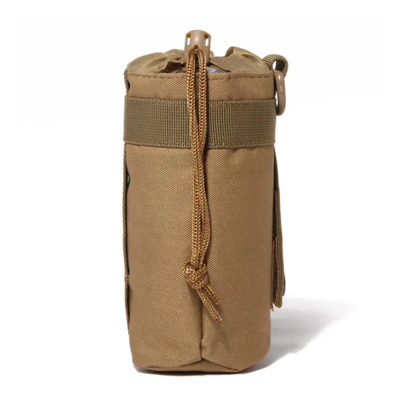 Khaki Тактический Чехол для бутылки с водой военная система Molle сумка для бутылки Кемпинг Бег Туризм Путешествия Портативный держатель сумки для бутылки воды - Цвет: Khaki