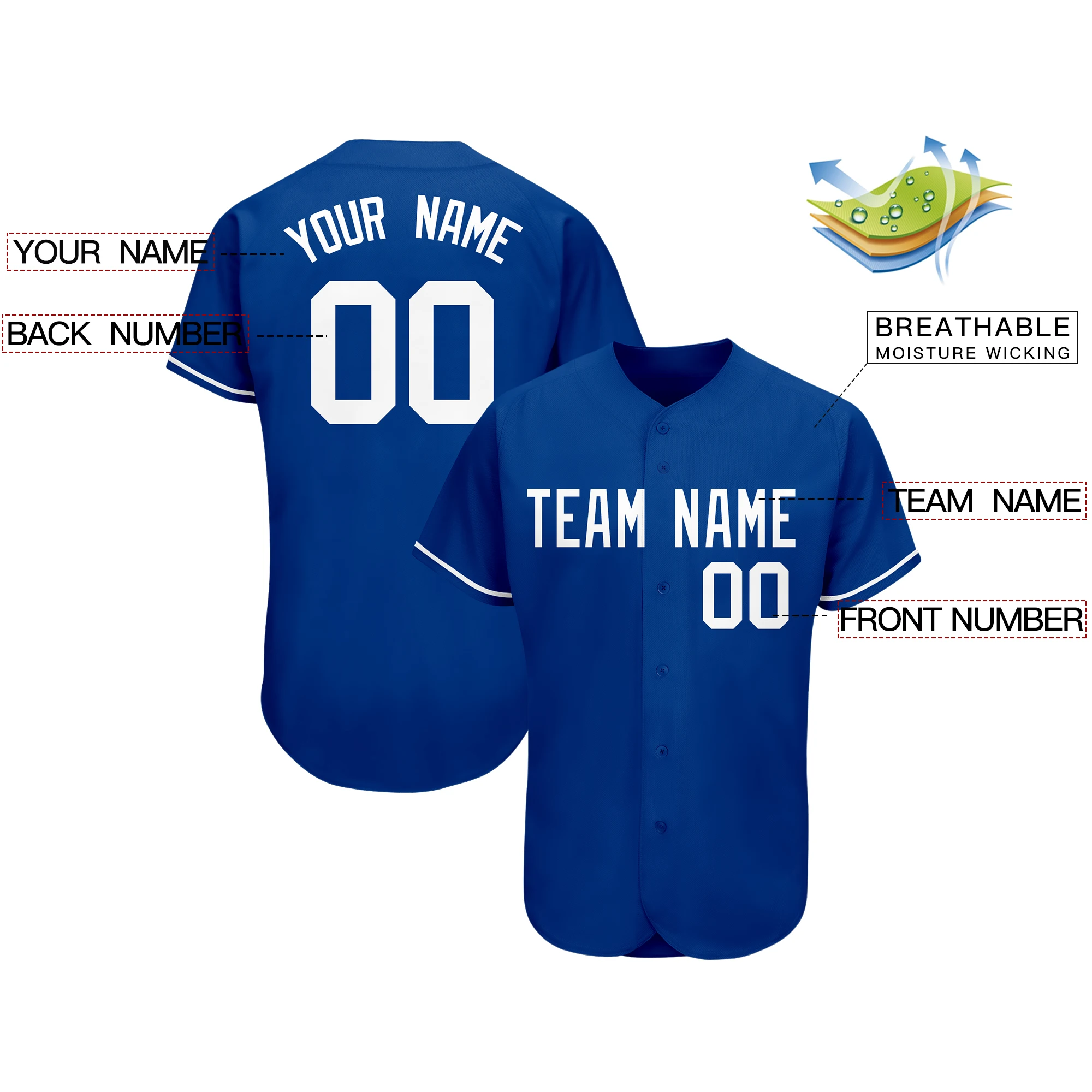 Customized Baseball Jersey Design Embroidery Team Name/Number/Logo Outdoor Softball Training Sport Shirts For Men/Youth