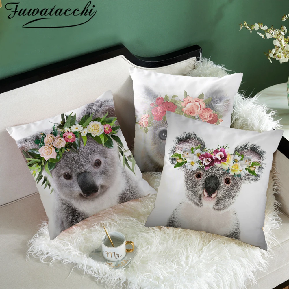 Fuwatacchi Милая Подушка с коалой чехол мультипликационным принтом в виде коалы