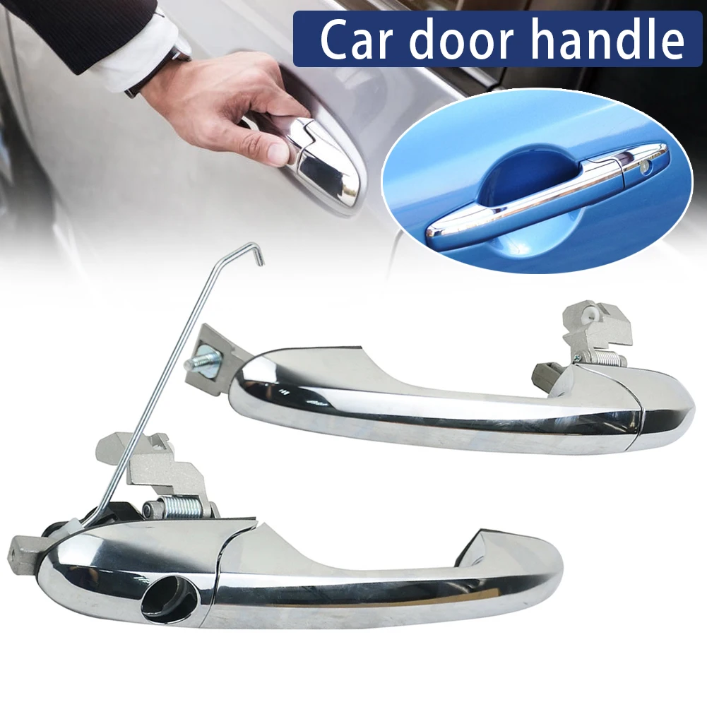 

Spot 2 Pcs Outer Door Handles Left Right Side 735592012 735592026 for 500/500C Car M8617