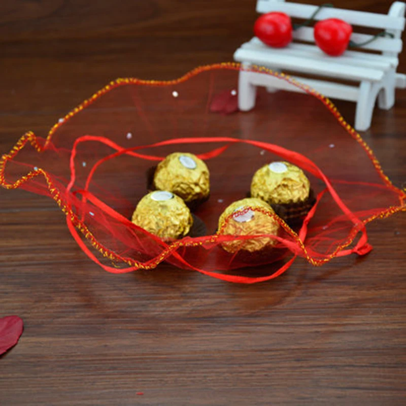 50 шт. органза на шнурке диаметр 35 см|Подарочные сумки и упаковка| |