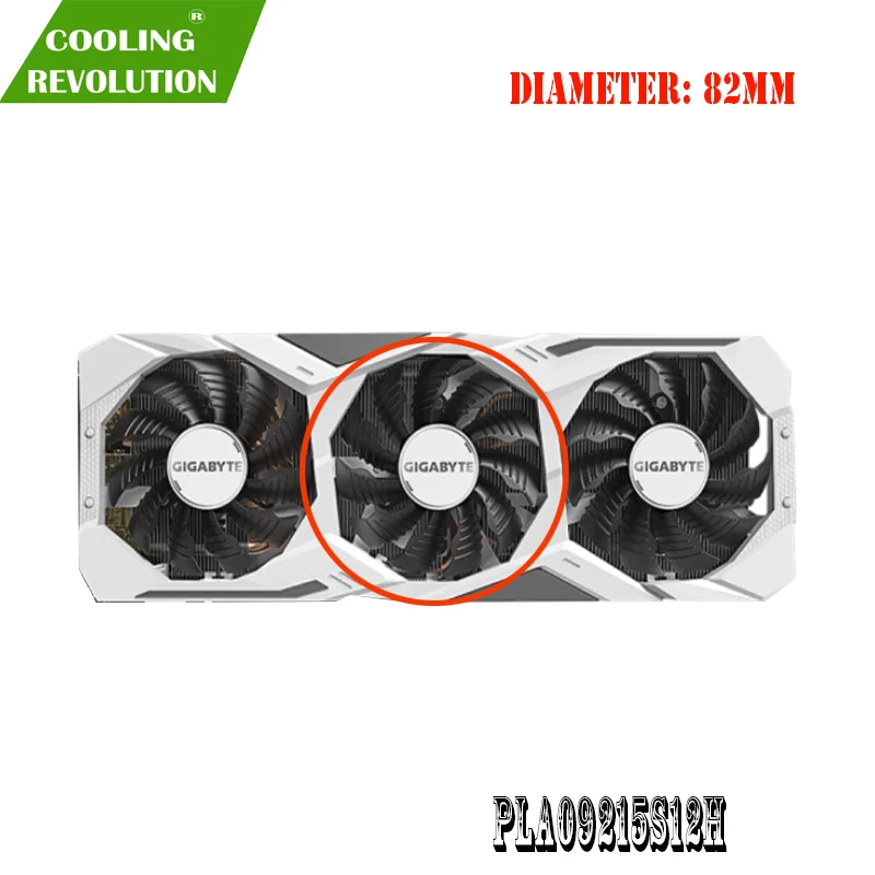 Видеокарты для GIGABYTE GeForce RTX 2060 2070 2080 SUPER GAMING OC 3 шт./компл. 82 мм T128015SU PLD09215S12H |