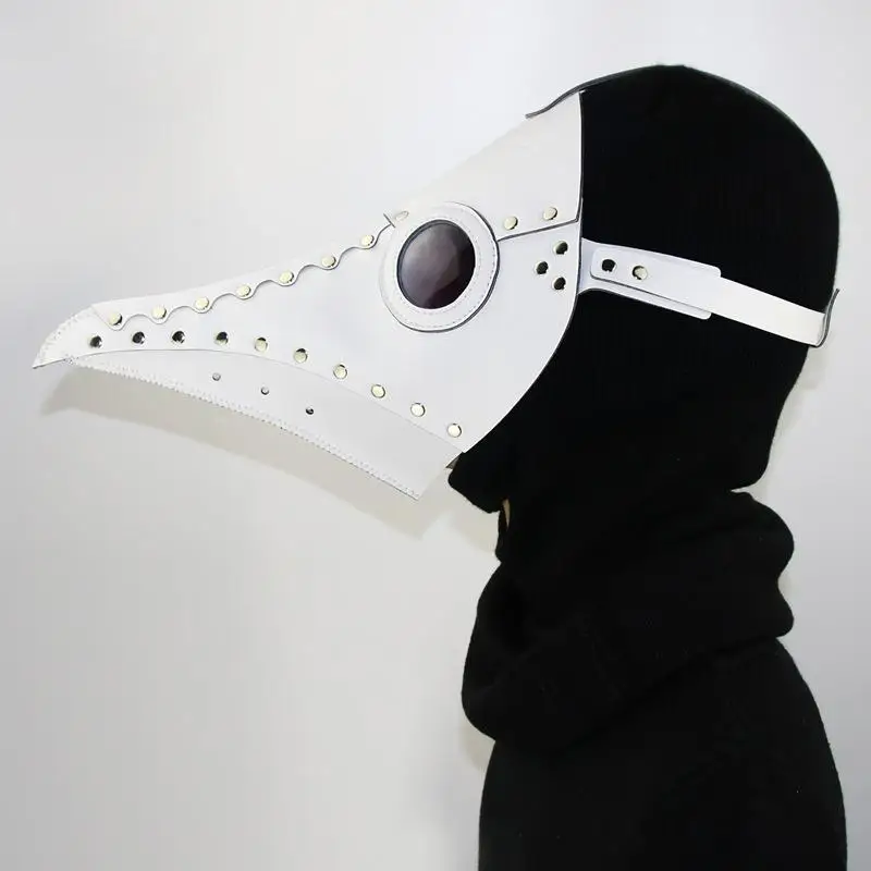 

Masquerade Mascara Long Nose Beak Bird Crow Cosplay Halloween Led Plague Doctor Latex Mask Light Steampunk Halloween Accessories