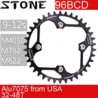 stone 96bcd round chainring for alivivo m782 m612 xtc860 36t 38 40t 42 44 46 48t mtb bike chainwheel bicycle tooth plate 96 bcd
