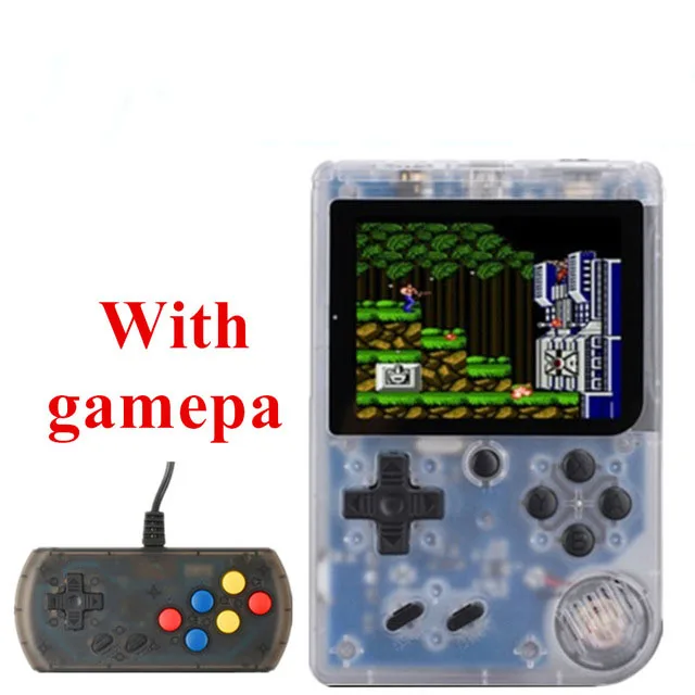 Ретро портативная мини портативная игровая консоль 8-Bit 3,0 дюймов цветной ЖК-дисплей детский игровой плеер встроенный 168 классические игры для мальчиков видеоигры - Цвет: B5 with gamepad