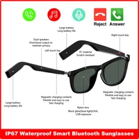 2020 bluetooth 5 0 sunglasses outdoor smart bluetooth glasses wireless sport headset microphone anti blue men women smartglass