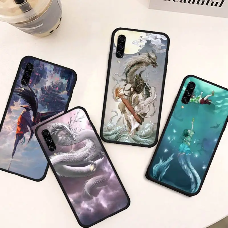 

Dragon painting cartoon pattern Phone Case For Samsung galaxy S 21 20 10 8 A 50 21s 51 52 71 72 32 20 20e note 10 plus Ultra 5g