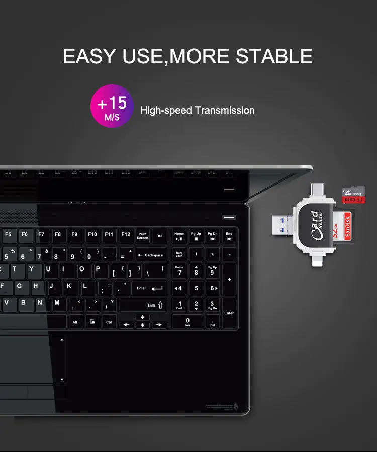 Утхай C80 быстрозаряжаемый Micro SD/TF OTG кард-ридер Multi чтения карт памяти мини-адаптер для iPhone 6/7/8 11 XR Plus iPod iPad OTG Картридеры