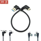 Кабель usb-c 90 градусов, USB 3,0 A auf USB Type-C oben и unten, с синхронизацией данных и с USB-C Con