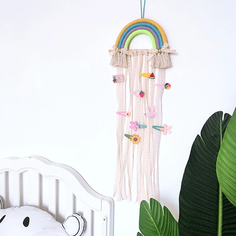 Украшение для детской комнаты в скандинавском стиле декор макраме настенный