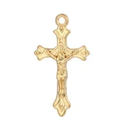 Оптовая продажа, аксессуары для ювелирных изделий, крест с Иисусом, рождественские подарки, цинковый сплав, материал изготовление украшений making12 шт.