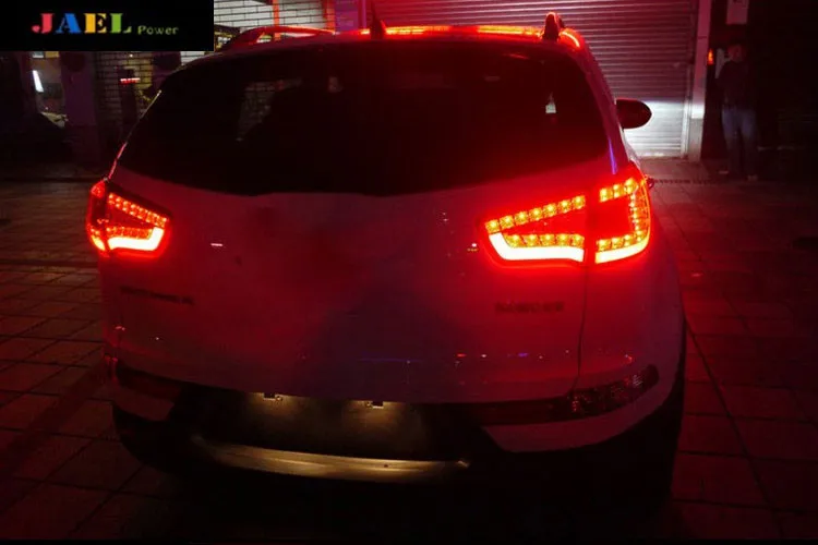 Jael задние фонари светодиодная сигнальная лампа задний фонарь для 2011- Sportage R задний фонарь DRL+ тормоз+ Парк+ сигнал