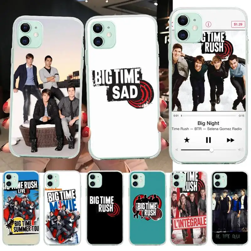 Черный мягкий ТПУ чехол Btr Big Time Rush для телефона iPhone 11 pro XS MAX 8 7 6 6S Plus X 5S SE 2020 XR