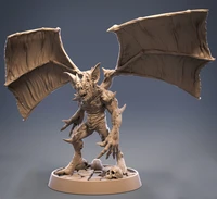 100mm resin model hell devil sculpture figure unpainted no color rw 346