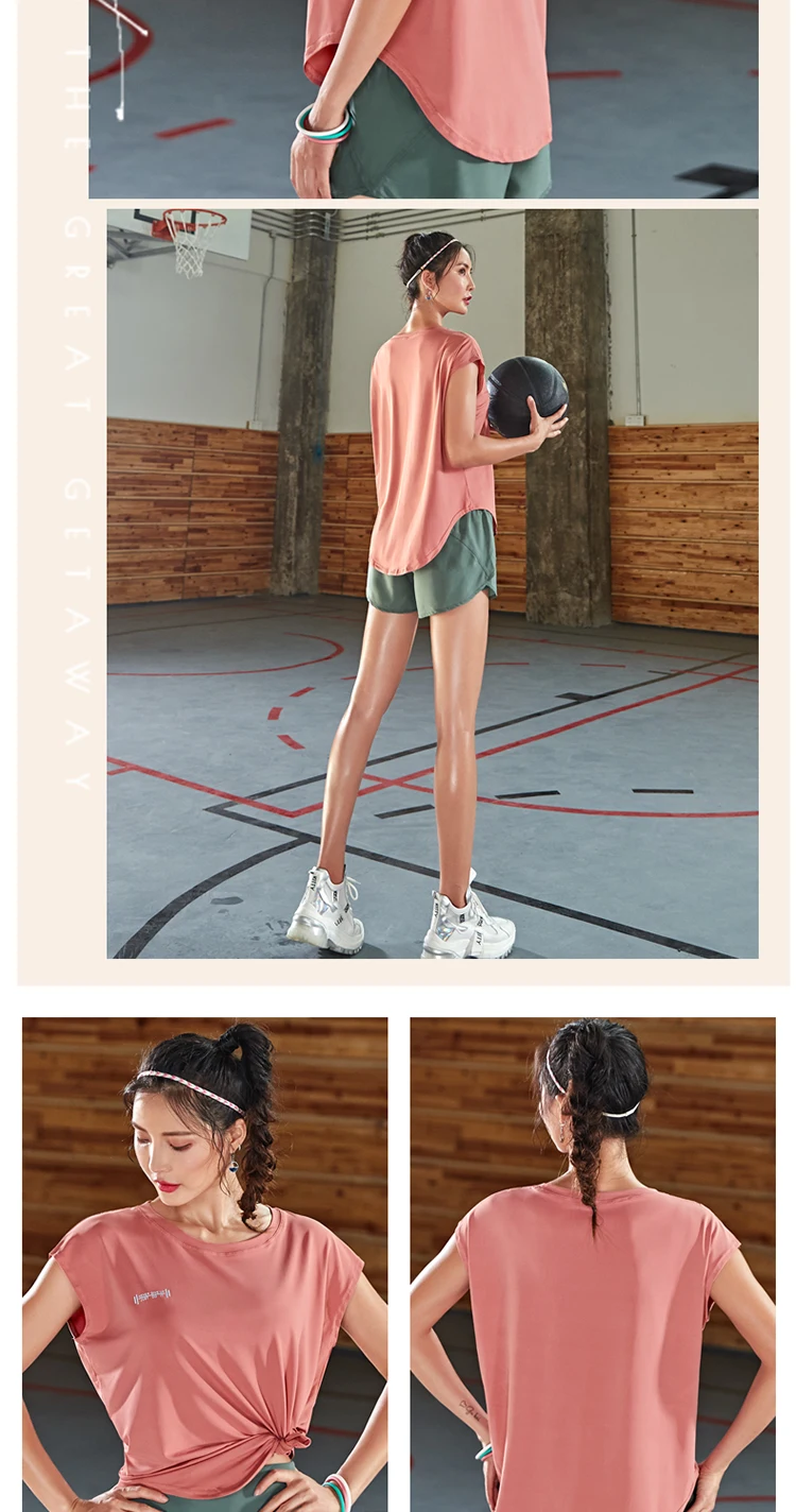 Quick Dry Stretch Slim Fit Yoga Tops Women Sport T Shirt Gym Jerseys Fitness Shirts Yoga Running Dancing Female Cloth