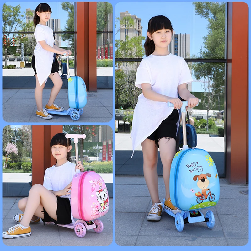 Мультяшный милый детский чемодан для скутера Рождественский маленький подарок