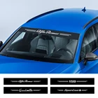 Автомобильная виниловая наклейка на лобовое стекло для Alfa Romeo 159 147 Giulietta Stelvio 4C MITO 156 Giulia Sportiva, автомобильные аксессуары