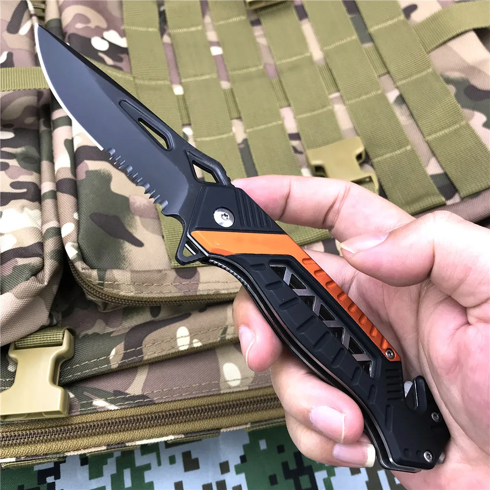 

Folding Knife Tactical Outdoor Pocket Stainless Steel Survival Hunting Camping Fishing Climbing Pocket Knife Fruit Cutter Tools