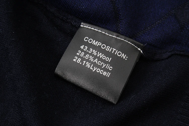 

Sweater wool Billionaire men's 2021 new business Long sleeve Button elasticity England quality big size M-5XL comfortable