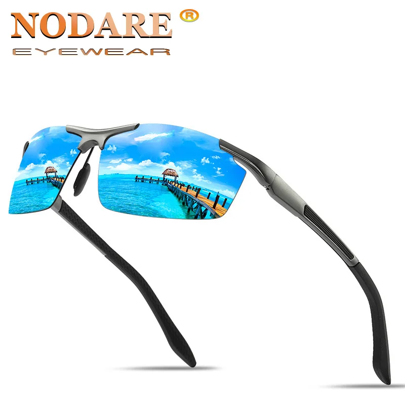 Мужские солнцезащитные очки с поляризацией в алюминиево-магниевой оправе |