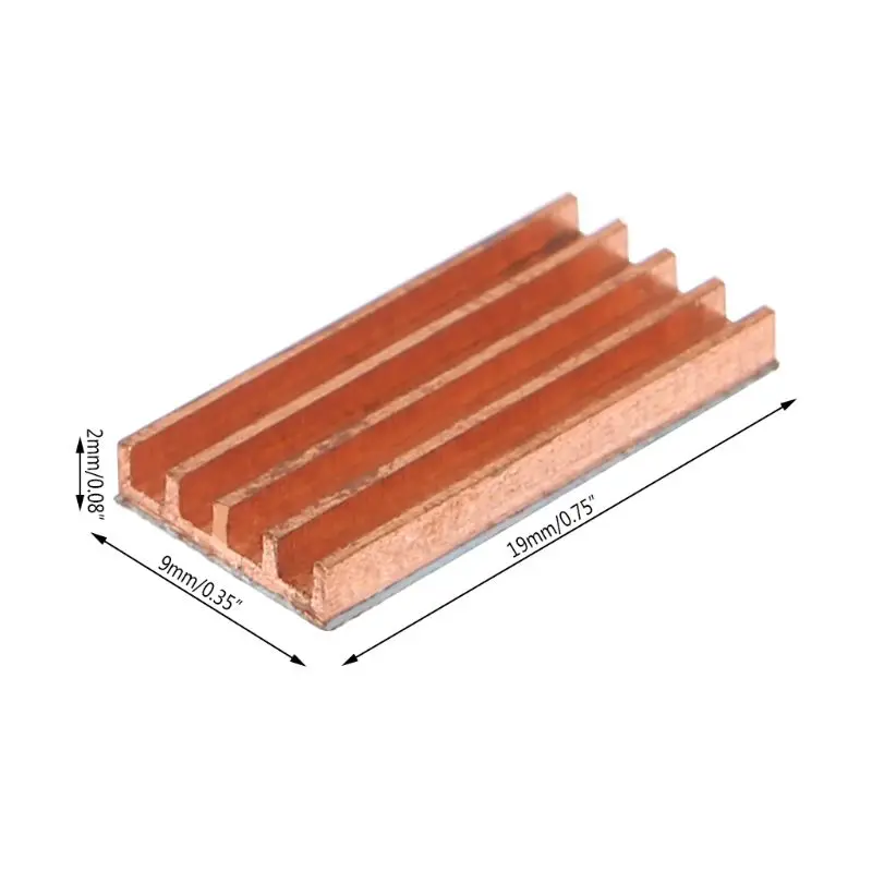 

Ultra Thin Pure Copper Heat Sink Back Memory Sink Cooling For MOS IC Chip