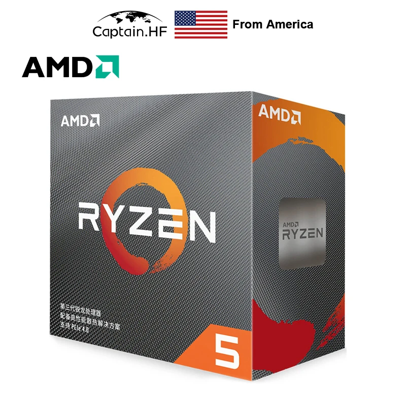

US Captain AMD X570 Recording Clips 3rd Generation Zen2 Core RYE-zen 5 3600 Processor Motherboard