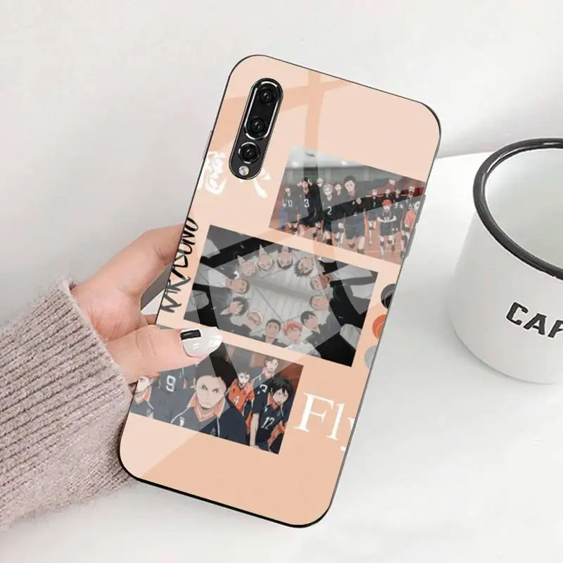 

Karasuno Phone Case Tempered Glass For Huawei P9 10 Plus 20 Pro Mate9 10 20 20pro Honor7A 8X 9 10 Nova3i 5