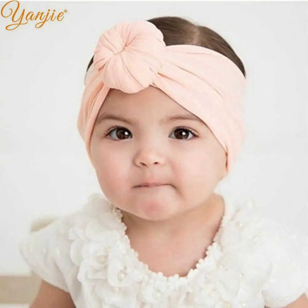 Повязка на голову круглая нейлоновая для девочек 3 размера 2021 мягкий тюрбан