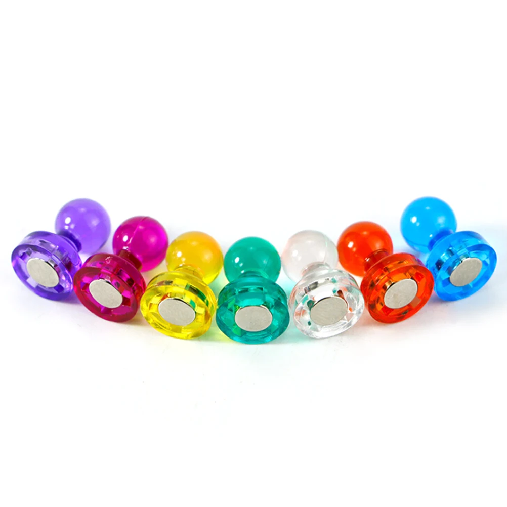 

10 PCS DIY Strong Colored Magnetic Thumbtacks Neodymium Noticeboard Skittle Pin Magnets Whiteboard Random Color