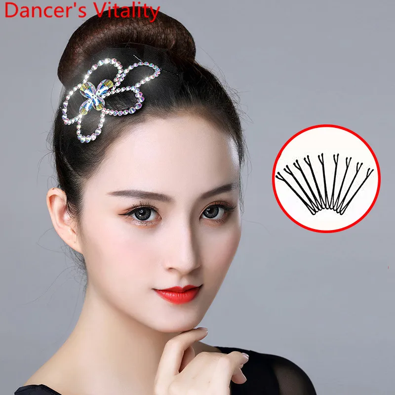 Латинский танец соревнование головной убор дети девушка алмазные аксессуары