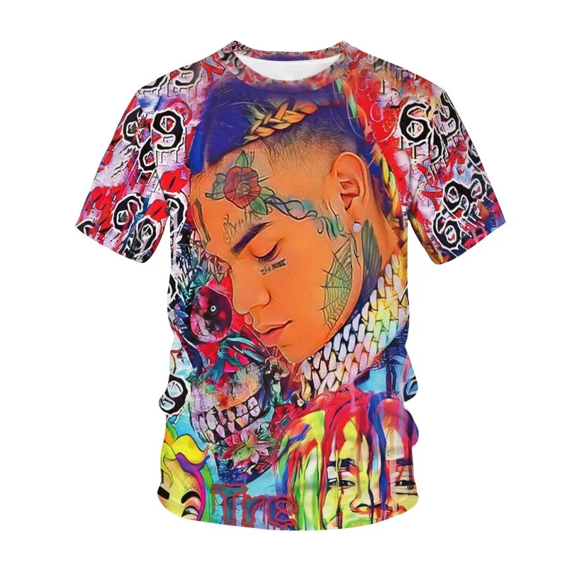 

Oil Painting Graffiti Characters,3D Printed T-shirts, Street Fashion,men,children's T-shirts, Oversized O-neck Short Sleeve Top