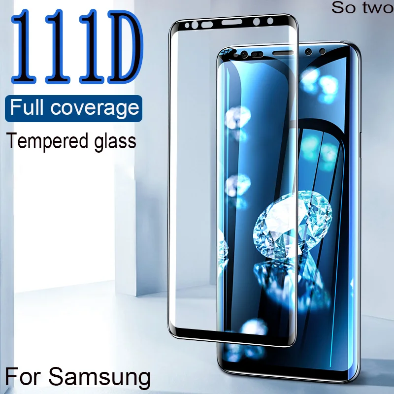 Защитное стекло закаленное 111D для Samsung Galaxy S9/S8 Plus/Note 9/8/S7/S6 Edge/S8|Защитные стёкла и