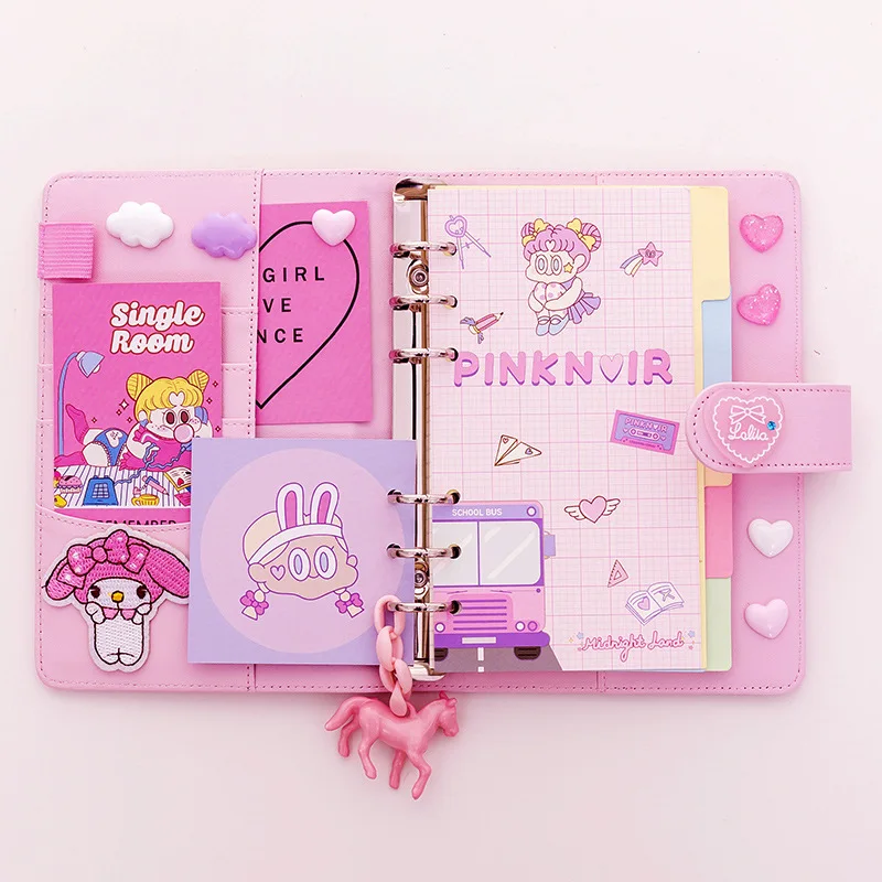 Kawaii Planner Book 18 шт./компл. альбом-планировщик с единорогом розовый прозрачный