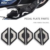 motorcycle accessories front foot pad for honda for forza 750 2021 footrest footpad protection pedal plate part silica gel black