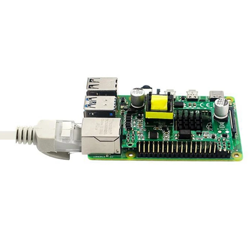 

for Raspberry Pi 4B 3B+ Ethernet POE Power Supply Module POE HAT Expansion Board with Heat Sink